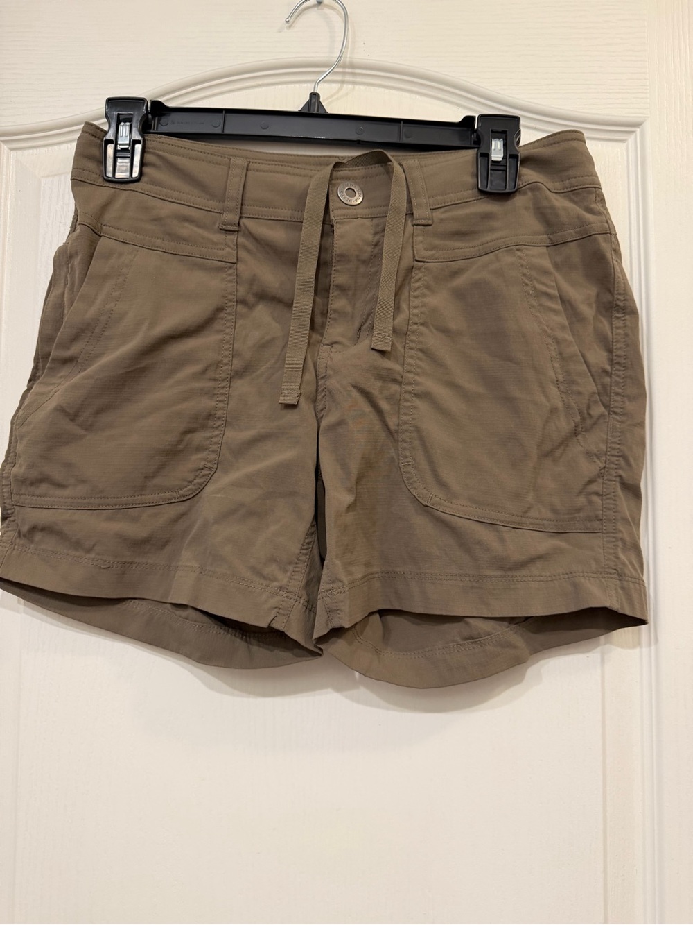 prAna Women’s Size 4 Brown Khaki Drawstring Hiking Outdoor Shorts